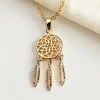 Clearance 45870 Augusta Jewellery Gold Plated Necklace - Mini Dreamcatcher