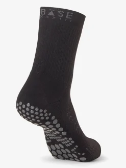 New YOGAMA02 Base 33 Crew Grip Socks - Black