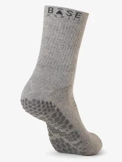 Hot YOGAMA02 Base 33 Crew Grip Socks - Grey