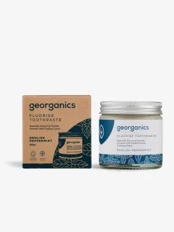 Best GEORGA01 Georganics Fluoride Toothpaste 60ml - English Peppermint