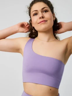 Clearance EASEDK01 Girlfriend Collective Bianca One Shoulder Bra - Cosmos