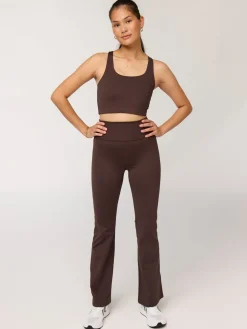 Hot EASEDK01 Girlfriend Collective Compressive Flare Legging - Driftwood