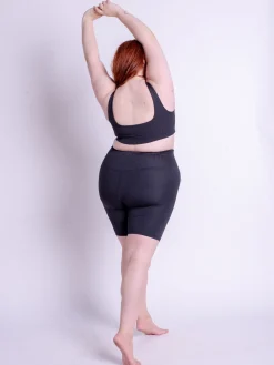 Best EASEDK01 Girlfriend Collective Compressive Rib Bike Short - Black