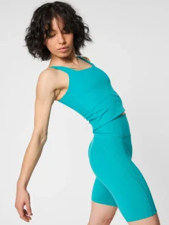 Best EASEDK01 Girlfriend Collective Compressive High-Rise Bike Shorts - Peacock