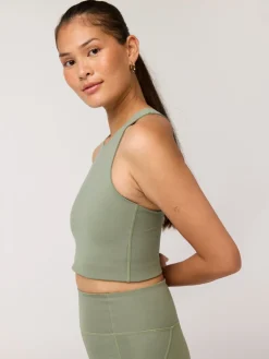 Hot EASEDK01 Girlfriend Collective Dylan Bra - Leaf