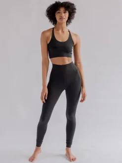 Clearance EASEDK01 Girlfriend Collective Float High Rise Leggings - Black