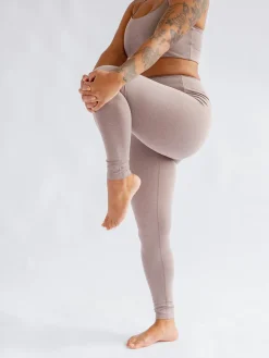 Online EASEDK01 Girlfriend Collective Float High Rise Leggings - Heather Cocoon