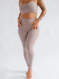 Online EASEDK01 Girlfriend Collective Float High Rise Leggings - Heather Cocoon