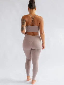 Online EASEDK01 Girlfriend Collective Float High Rise Leggings - Heather Cocoon