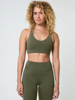 New EASEDK01 Girlfriend Collective Float Lola Bra - Cured Green