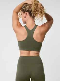 New EASEDK01 Girlfriend Collective Float Lola Bra - Cured Green