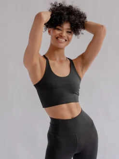 Discount EASEDK01 Girlfriend Collective Float Cleo Bra - Black