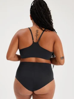 Sale EASEDK01 Girlfriend Collective High Rise Brief - Raven