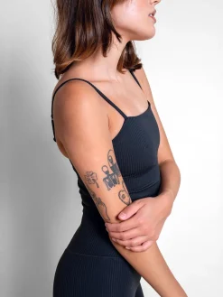 EASEDK01 Girlfriend Collective Rib Cami Top - Black