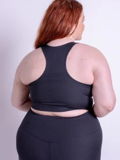 Discount EASEDK01 Girlfriend Collective Rib Dylan Bra - Black