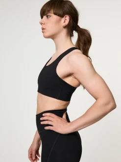 EASEDK01 Girlfriend Collective Simone High Support Bra - Black