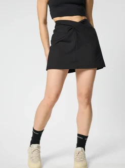 Hot EASEDK01 Girlfriend Collective Twist Skort - Black