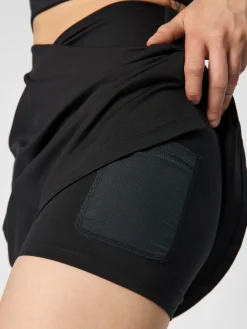 Hot EASEDK01 Girlfriend Collective Twist Skort - Black