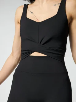 Online EASEDK01 Girlfriend Collective Twist Unitard - Black