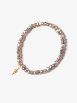 Clearance GODDES01 Goddess Charms Moon Stone Bracelet - Taupe