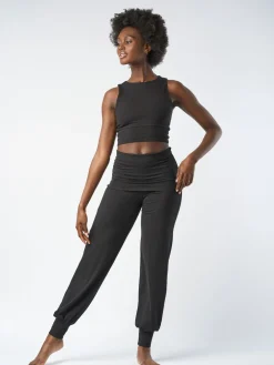 Hot FINEKN03 Gossypium Aspire Harem Pants - Black