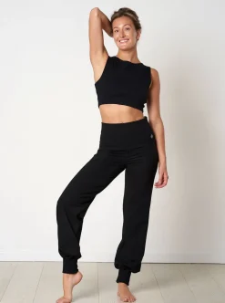 Hot FINEKN03 Gossypium Aspire Harem Pants - Black