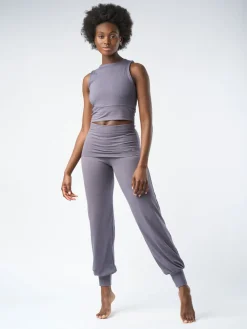 New FINEKN03 Gossypium Aspire Harem Pants - Ash Grey