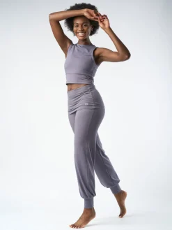 New FINEKN03 Gossypium Aspire Harem Pants - Ash Grey