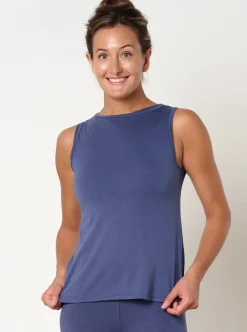 Online FINEKN03 Gossypium Freedom Yoga Vest - Indigo