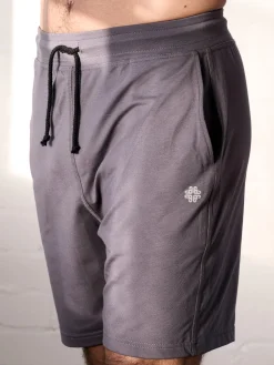 FINEKN03 Gossypium Men's Drawstring Shorts - Ash Grey
