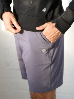FINEKN03 Gossypium Men's Drawstring Shorts - Ash Grey