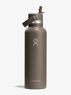 HYDROF01 Hydro Flask 621ml (21oz) Standard Mouth Bottle with Flex Straw Cap - Sandpiper
