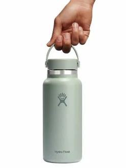 Best HYDROF01 Hydro Flask 946ml (32oz) Wide Mouth with Flex Cap - Agave