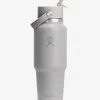 Hot HYDROF01 Hydro Flask 946ml (32oz) Wide Mouth Travel Bottle with Flex Straw - Birch