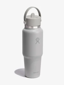 Hot HYDROF01 Hydro Flask 946ml (32oz) Wide Mouth Travel Bottle with Flex Straw - Birch