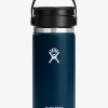 Sale HYDROF01 Hydro Flask 473ml (16oz) Wide Mouth with Flex Sip Lid - Indigo