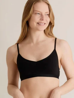 New KOMOD01 Komodo Anastasia Organic Cotton Bra - Black