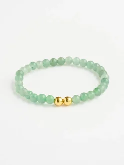 YANTRA01 Mala Bead Bracelet - Green Aventurine