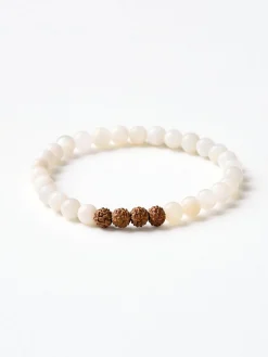 New YANTRA01 Mala Bead Bracelet - Moonstone