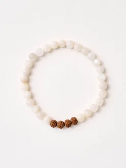 New YANTRA01 Mala Bead Bracelet - Moonstone