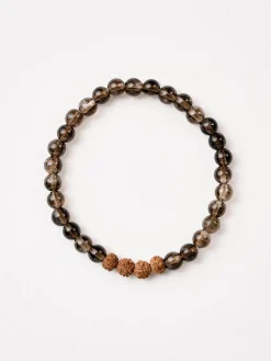 Outlet YANTRA01 Mala Bead Bracelet - Smoky Quartz