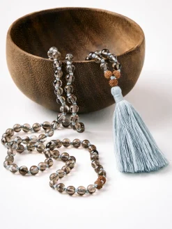 Outlet YANTRA01 Mala Bead Necklace - Smoky Quartz