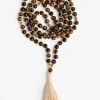 Clearance YANTRA01 Mala Bead Necklace - Tiger's Eye