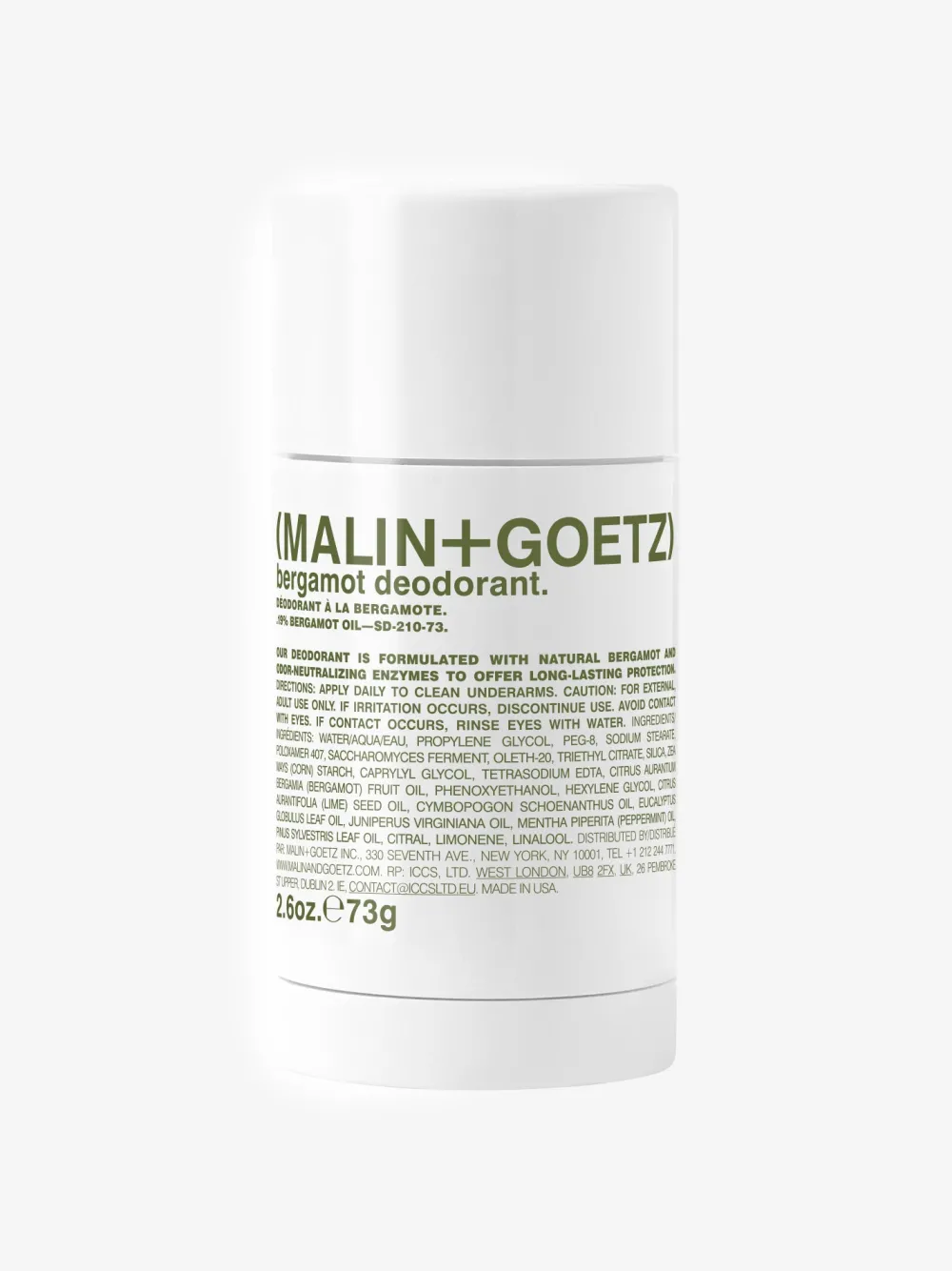 New MALING01 Malin+Goetz Bergamot Deodorant 73g