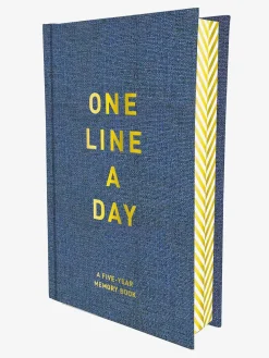 Best ABRAMC01 One Line a Day Journal - Denim