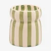 New DESIGN01 Paddywax Cabana Striped Ceramic Candle - Bora Bora