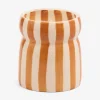 Hot DESIGN01 Paddywax Cabana Striped Ceramic Candle - Sienna Sunset