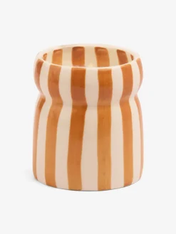Hot DESIGN01 Paddywax Cabana Striped Ceramic Candle - Sienna Sunset