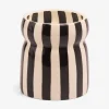 Best DESIGN01 Paddywax Cabana Striped Ceramic Candle - Lava Stone