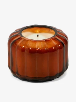 Hot DESIGN01 Paddywax Ripple Glass Votive Candle - Tobacco Patchouli